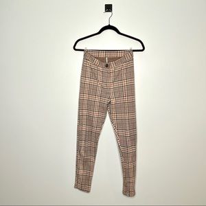 Free People Plaid Pants Size 4